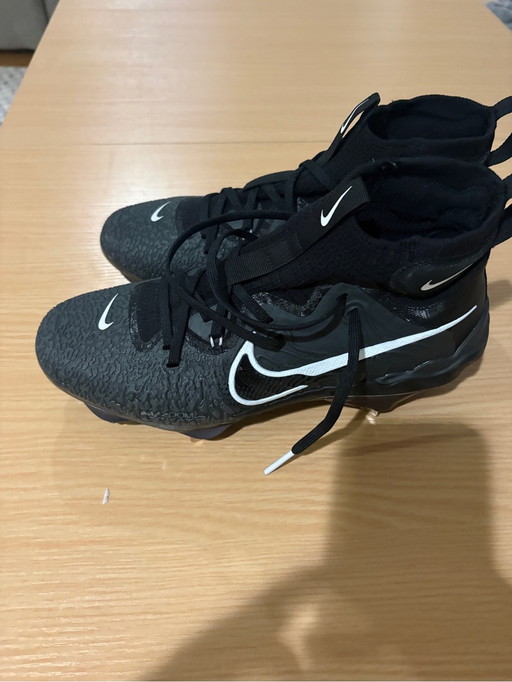 Nike Men's Black alpha huarache nxt baseball metal cleats size 8.5 - Picture 3 of 6